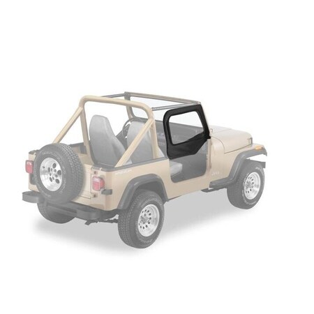 Bestop Rounded Upper Half Doors Rear Corner Jeep 1988-1995 Wrangler YJ Fits Supertop Classic 54599, 51599 51780-15